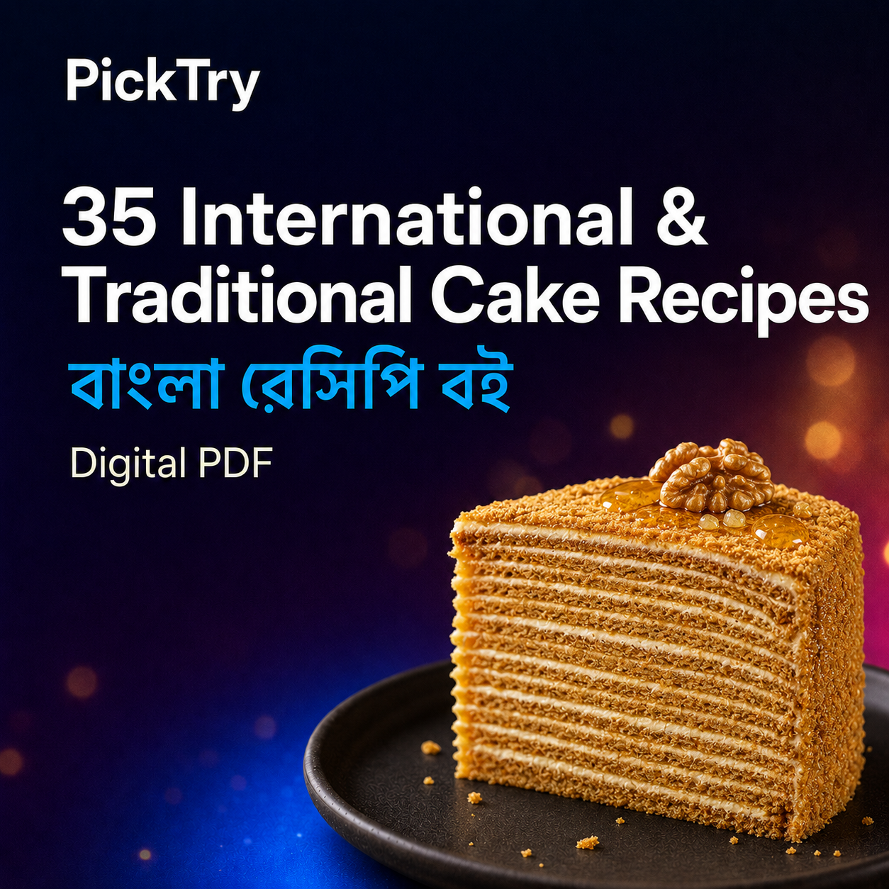 35 International & Traditional Cake Recipes – Bangla PDF