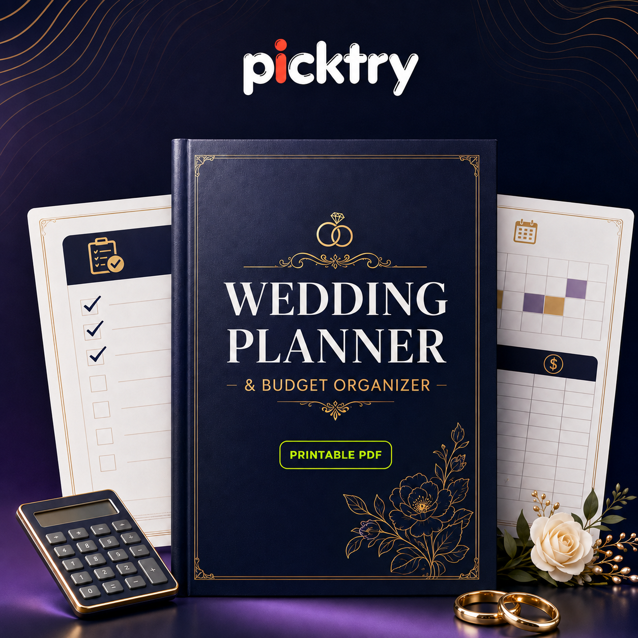Wedding Planner & Budget Organizer – Printable PDF