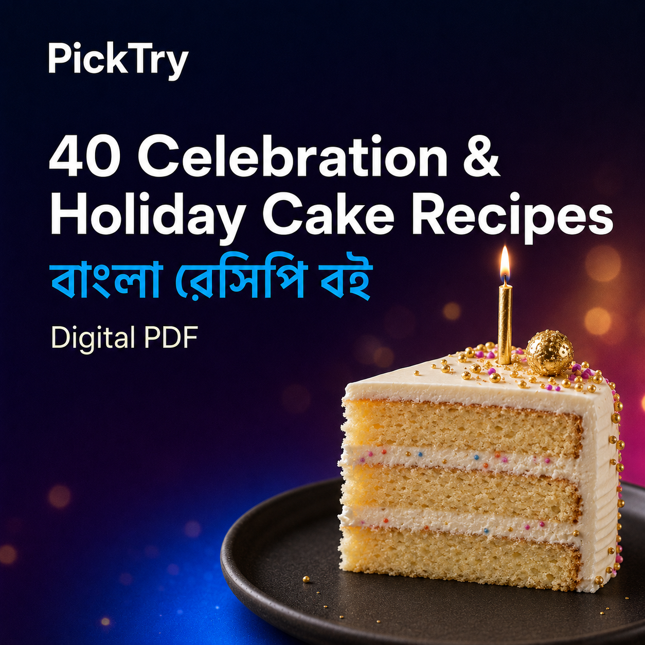 40 Celebration & Holiday Cake Recipes – Bangla PDF
