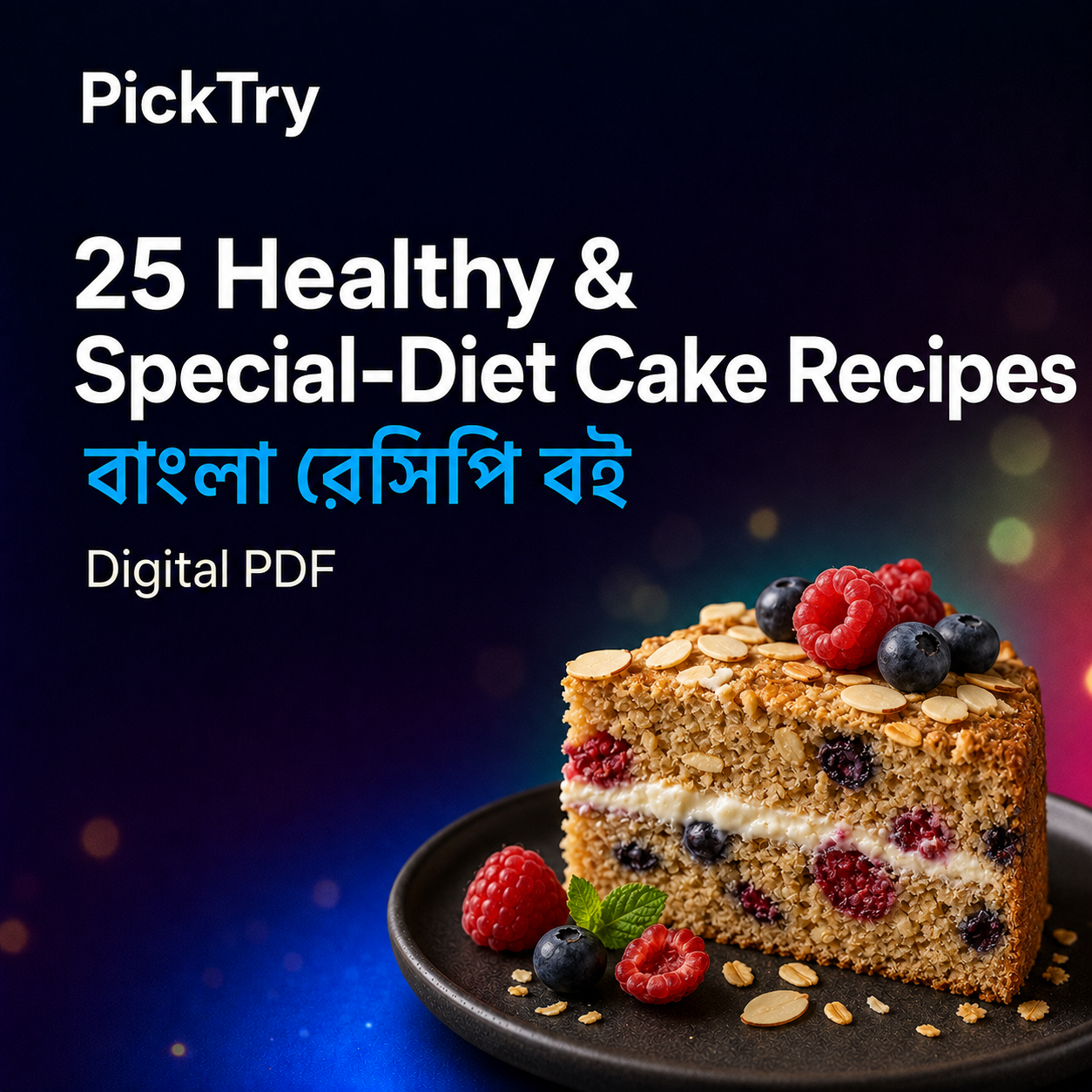 25 Healthy & Special-Diet Cake Recipes – Bangla PDF
